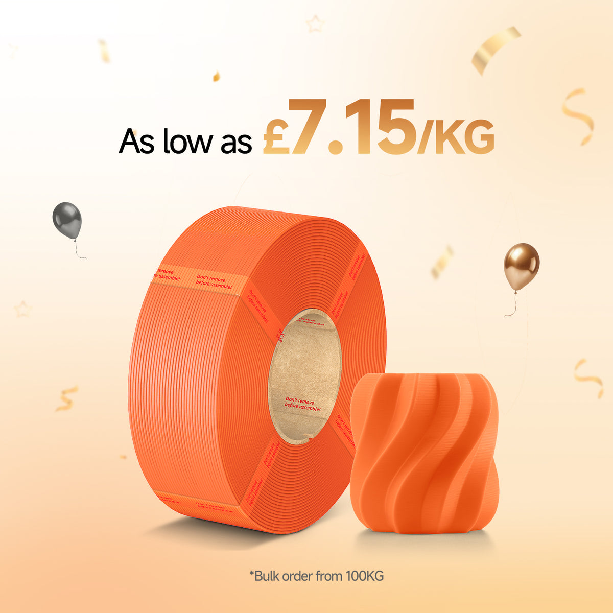 PLA Basic Refill 10-100kg Deals